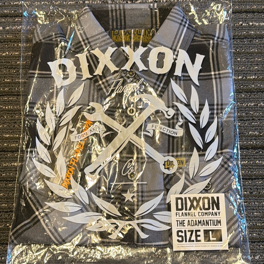Dixxon The Adamantium Flannel. Men’s Large. NIW.